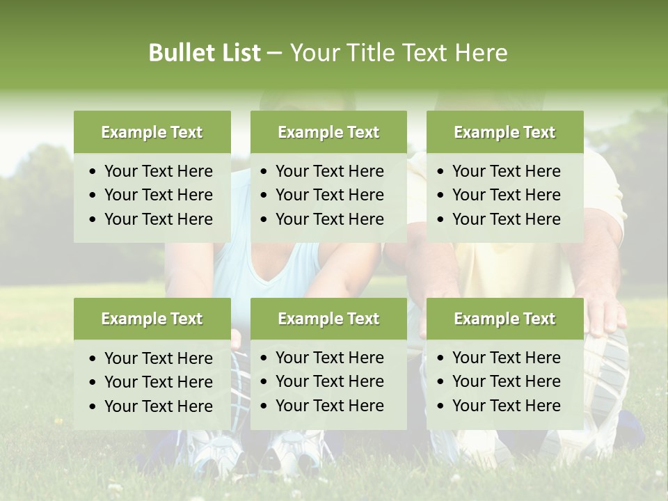 Mature Happy Gymnastics PowerPoint Template