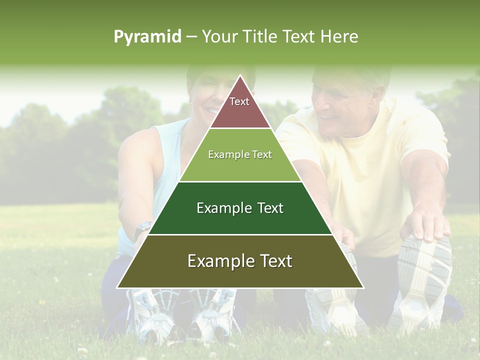 Mature Happy Gymnastics PowerPoint Template