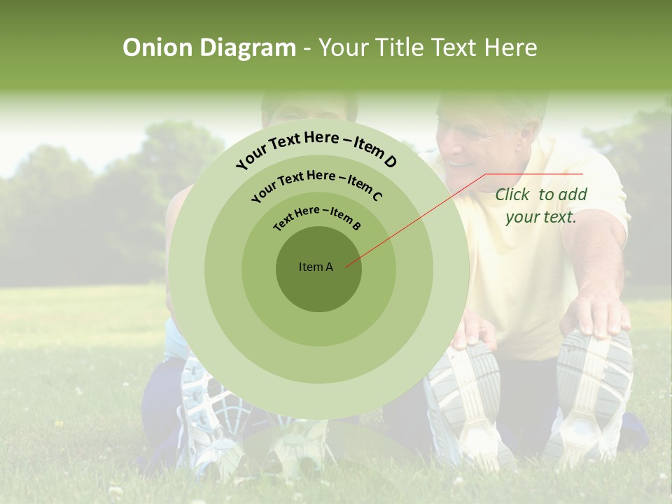 Mature Happy Gymnastics PowerPoint Template