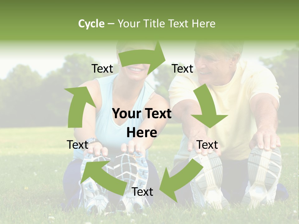 Mature Happy Gymnastics PowerPoint Template