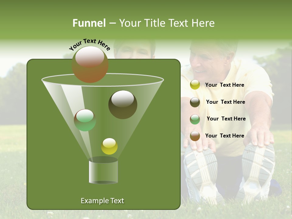 Mature Happy Gymnastics PowerPoint Template