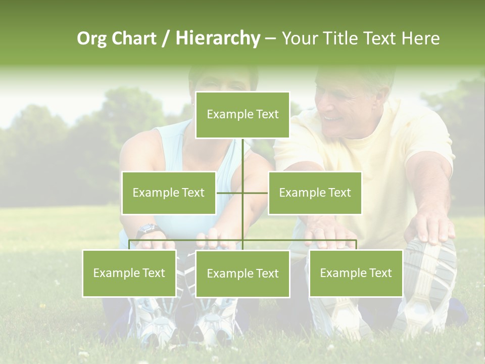 Mature Happy Gymnastics PowerPoint Template