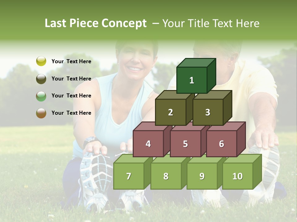 Mature Happy Gymnastics PowerPoint Template