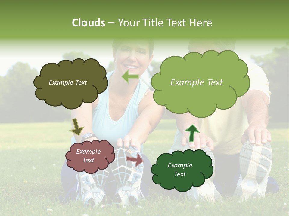 Mature Happy Gymnastics PowerPoint Template