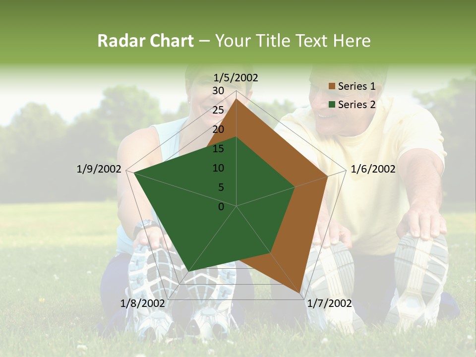 Mature Happy Gymnastics PowerPoint Template