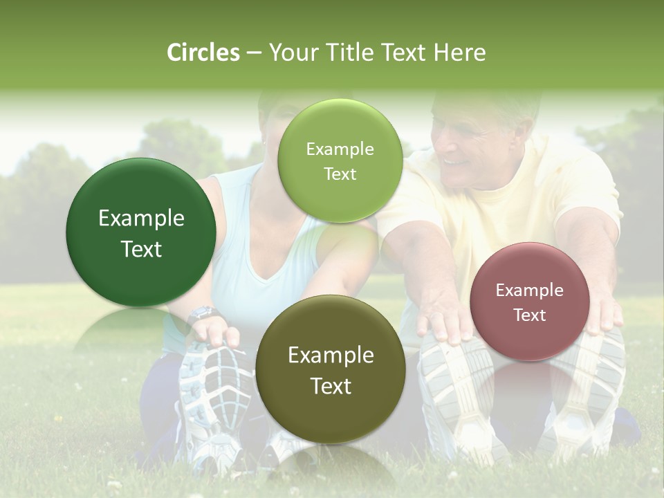 Mature Happy Gymnastics PowerPoint Template