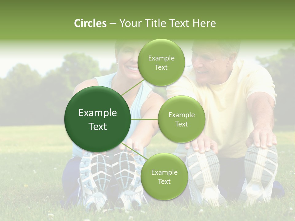 Mature Happy Gymnastics PowerPoint Template