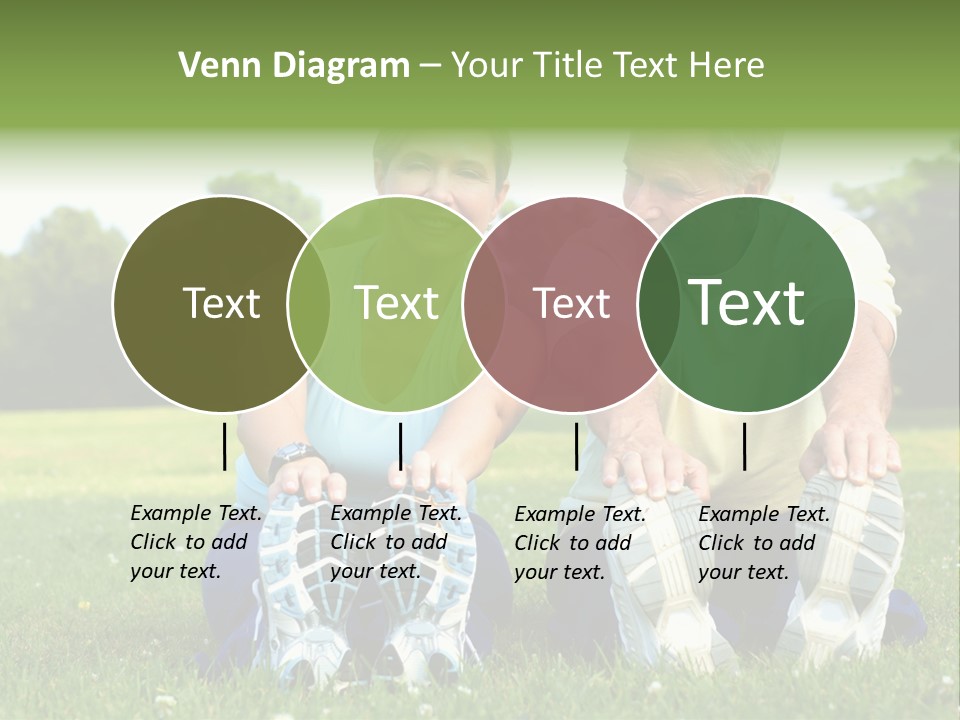 Mature Happy Gymnastics PowerPoint Template