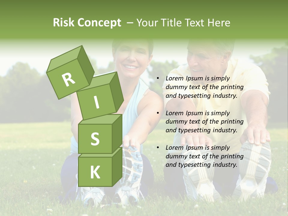 Mature Happy Gymnastics PowerPoint Template