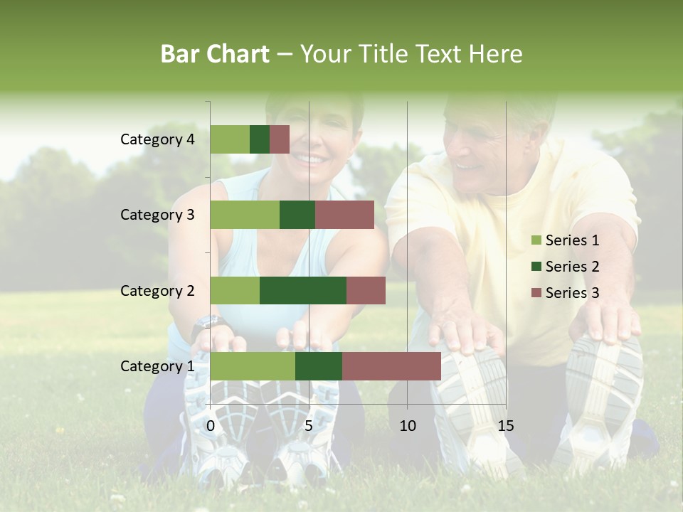 Mature Happy Gymnastics PowerPoint Template