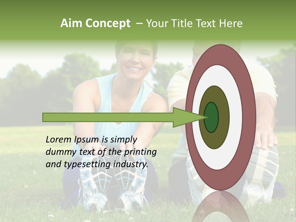 Mature Happy Gymnastics PowerPoint Template