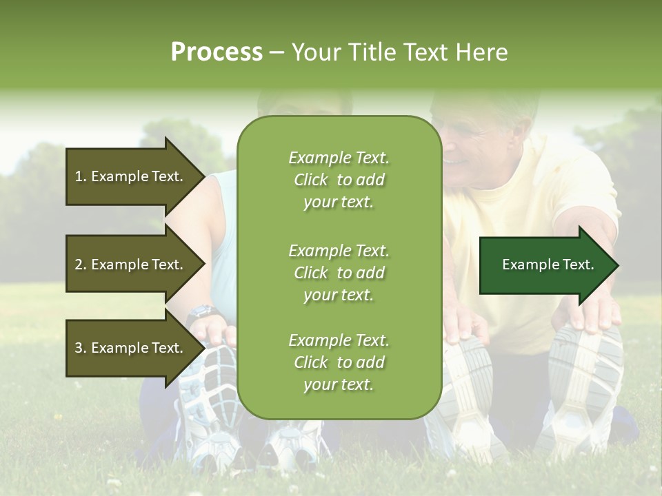 Mature Happy Gymnastics PowerPoint Template