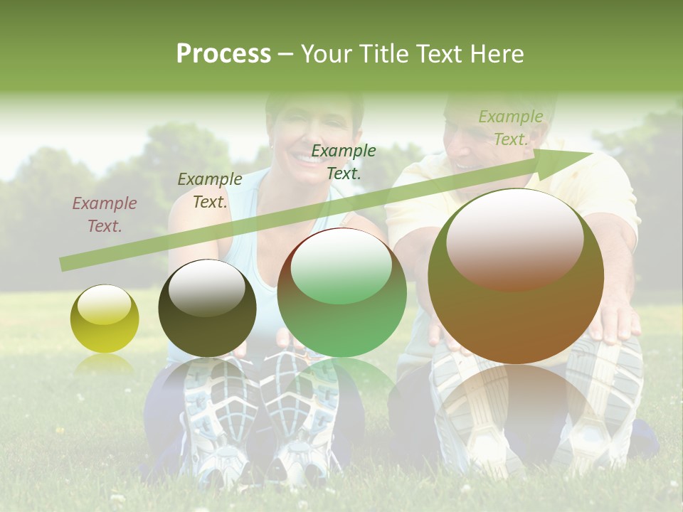 Mature Happy Gymnastics PowerPoint Template