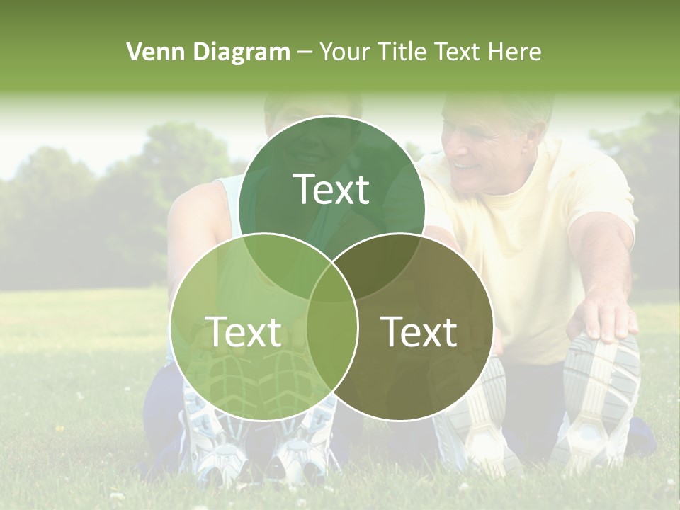 Mature Happy Gymnastics PowerPoint Template