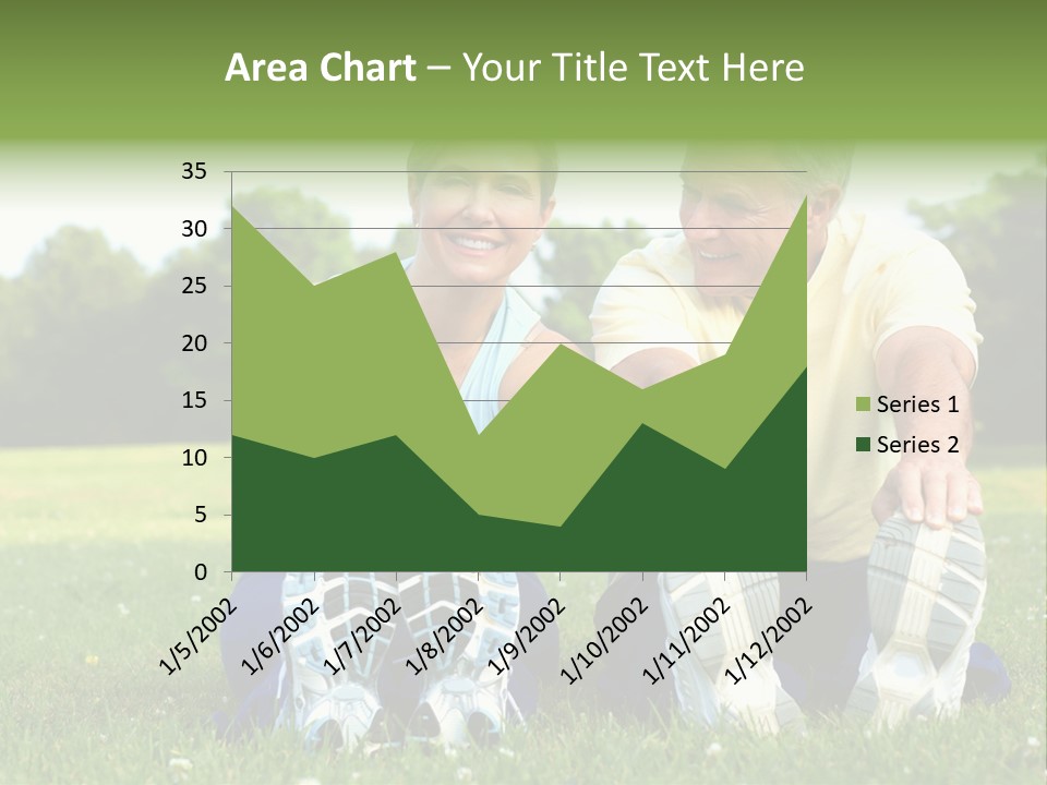 Mature Happy Gymnastics PowerPoint Template