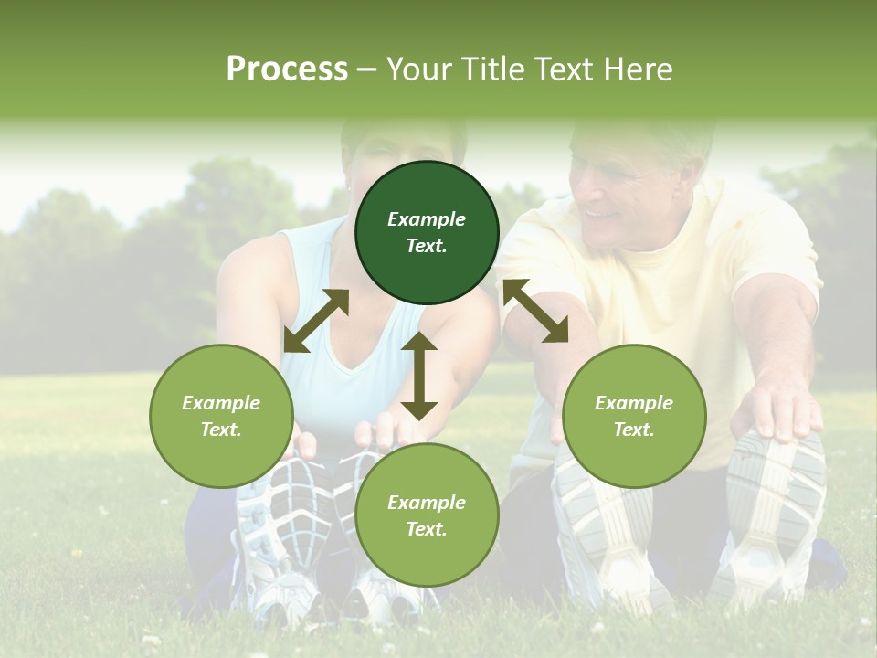 Mature Happy Gymnastics PowerPoint Template