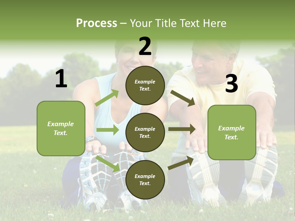 Mature Happy Gymnastics PowerPoint Template