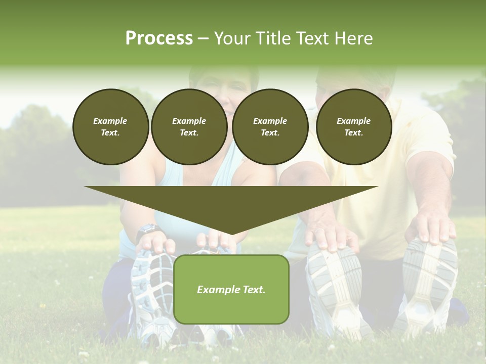 Mature Happy Gymnastics PowerPoint Template