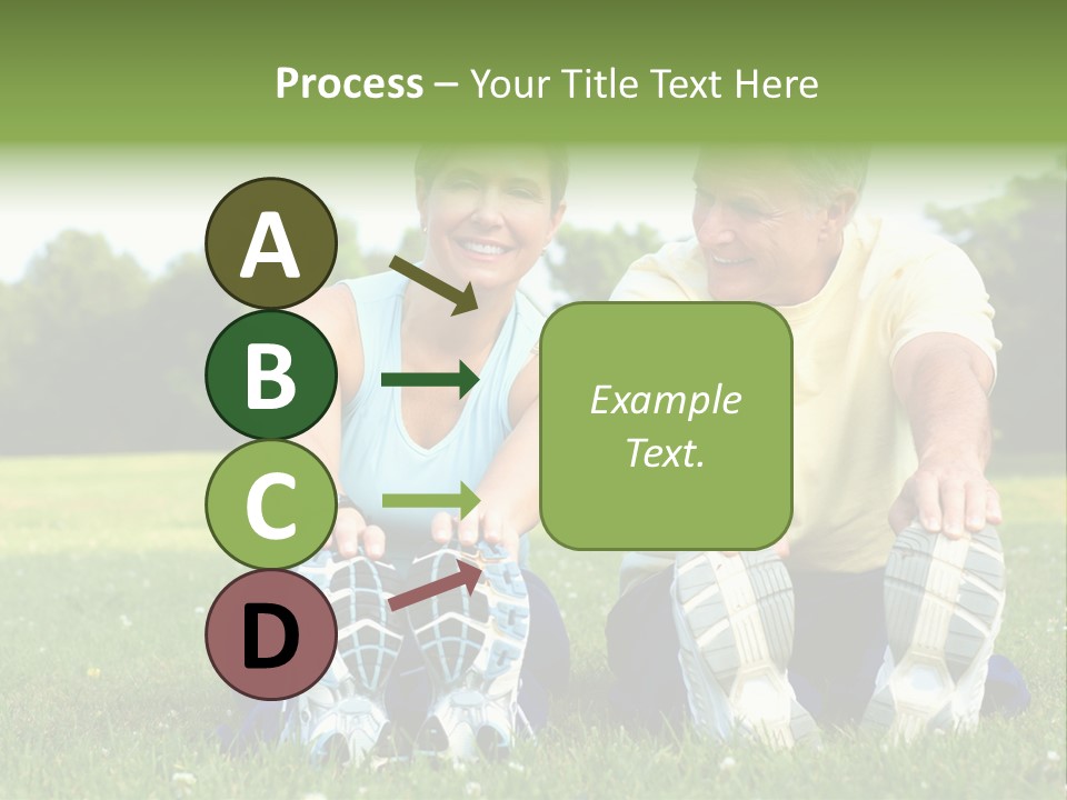 Mature Happy Gymnastics PowerPoint Template