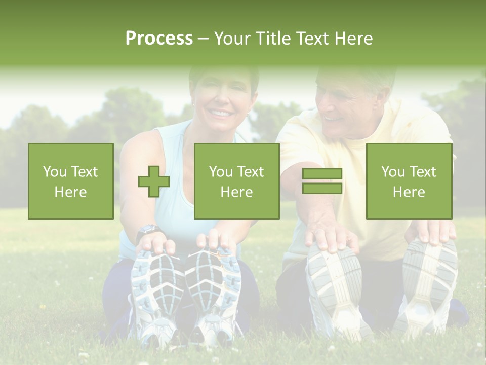 Mature Happy Gymnastics PowerPoint Template