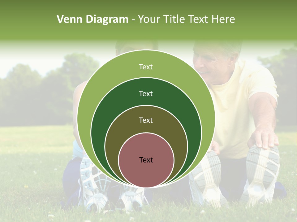 Mature Happy Gymnastics PowerPoint Template