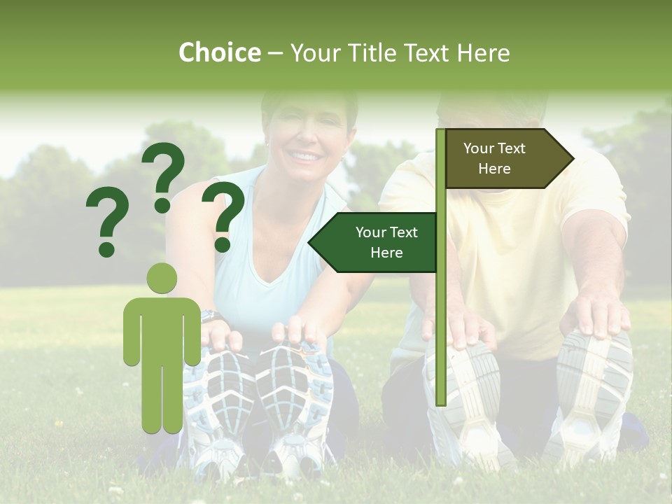 Mature Happy Gymnastics PowerPoint Template