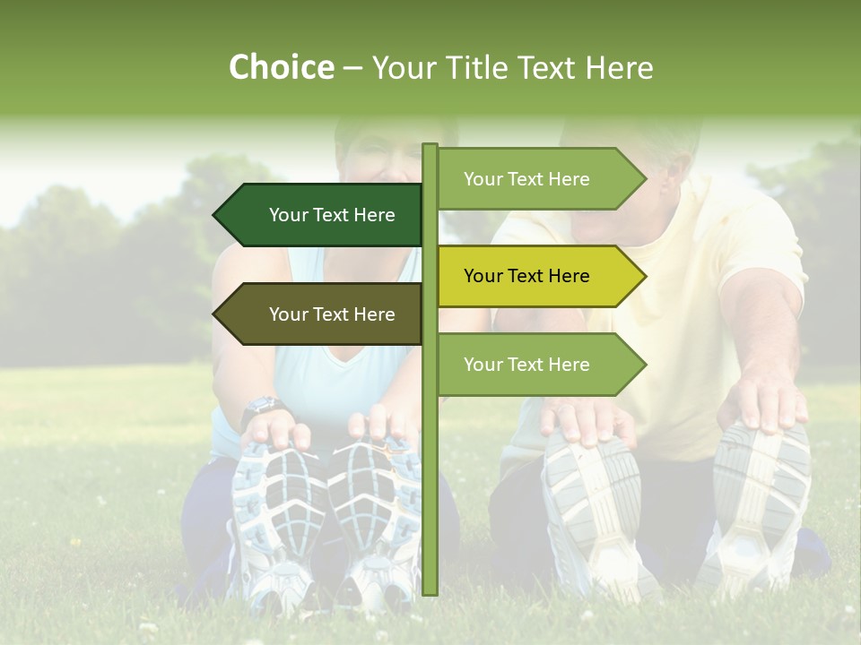 Mature Happy Gymnastics PowerPoint Template