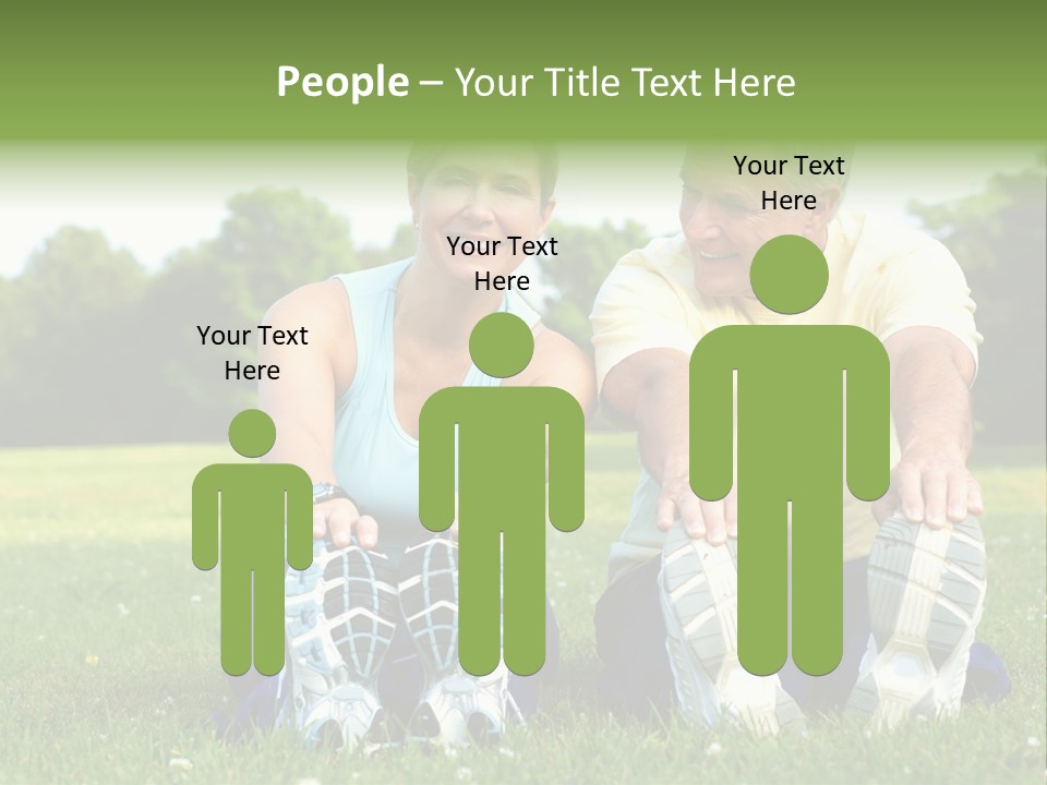 Mature Happy Gymnastics PowerPoint Template