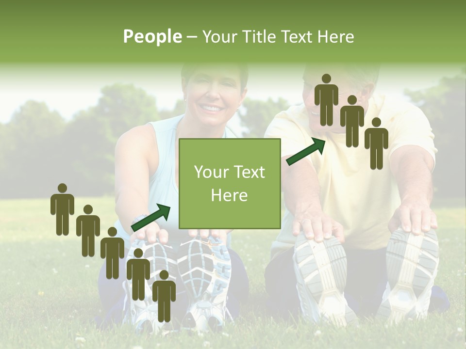 Mature Happy Gymnastics PowerPoint Template