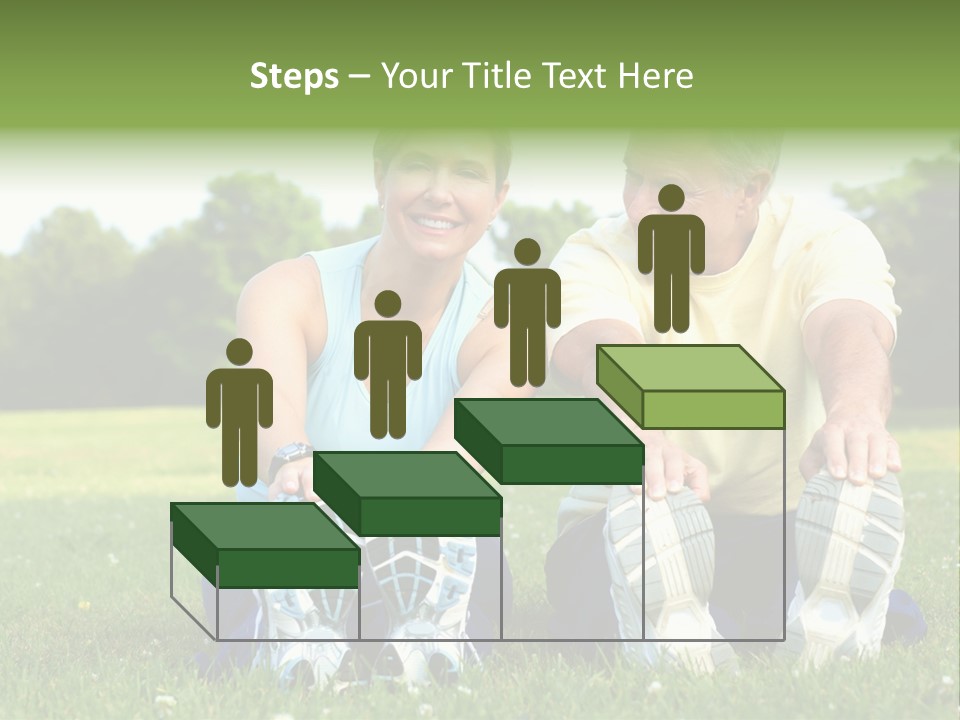 Mature Happy Gymnastics PowerPoint Template