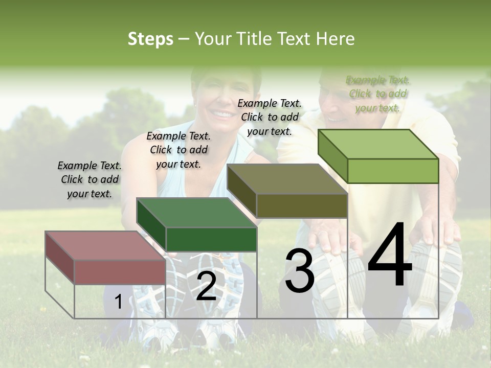 Mature Happy Gymnastics PowerPoint Template