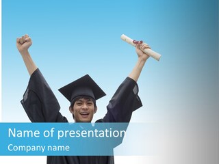 Young Board Gown PowerPoint Template