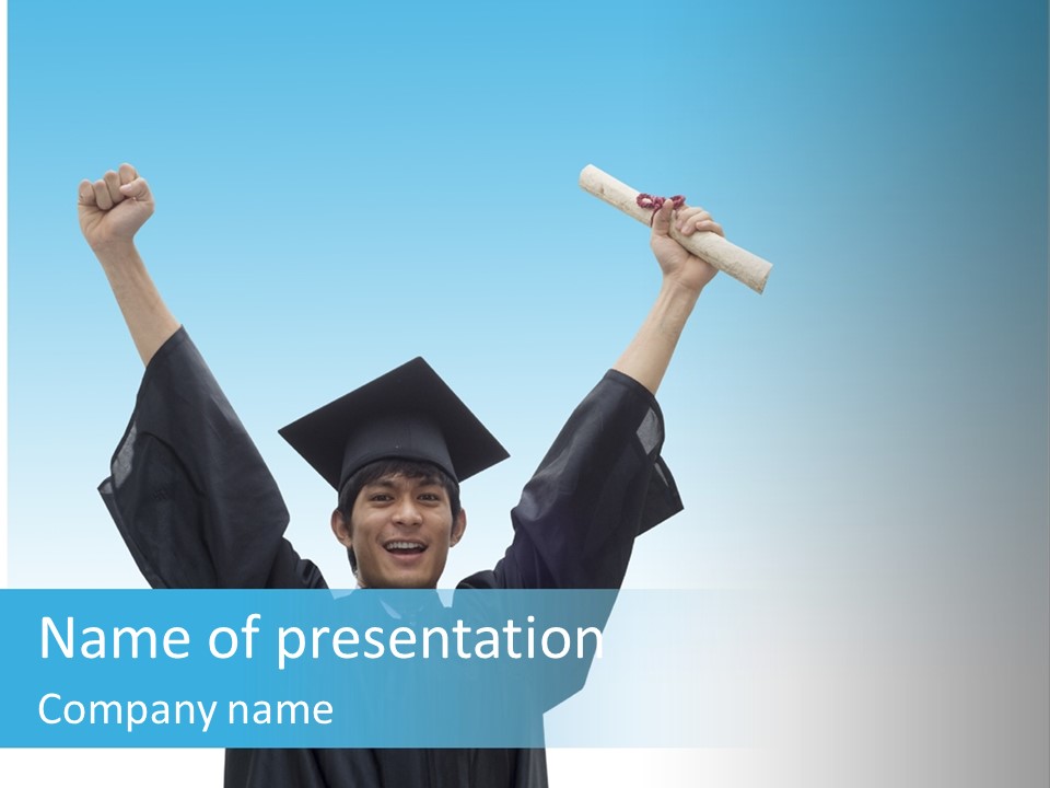 Young Board Gown PowerPoint Template