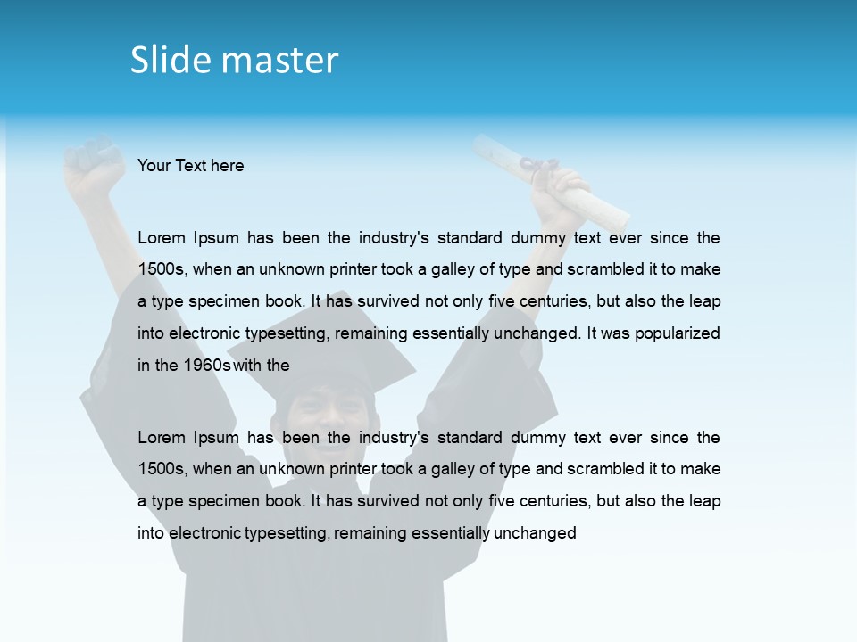 Young Board Gown PowerPoint Template