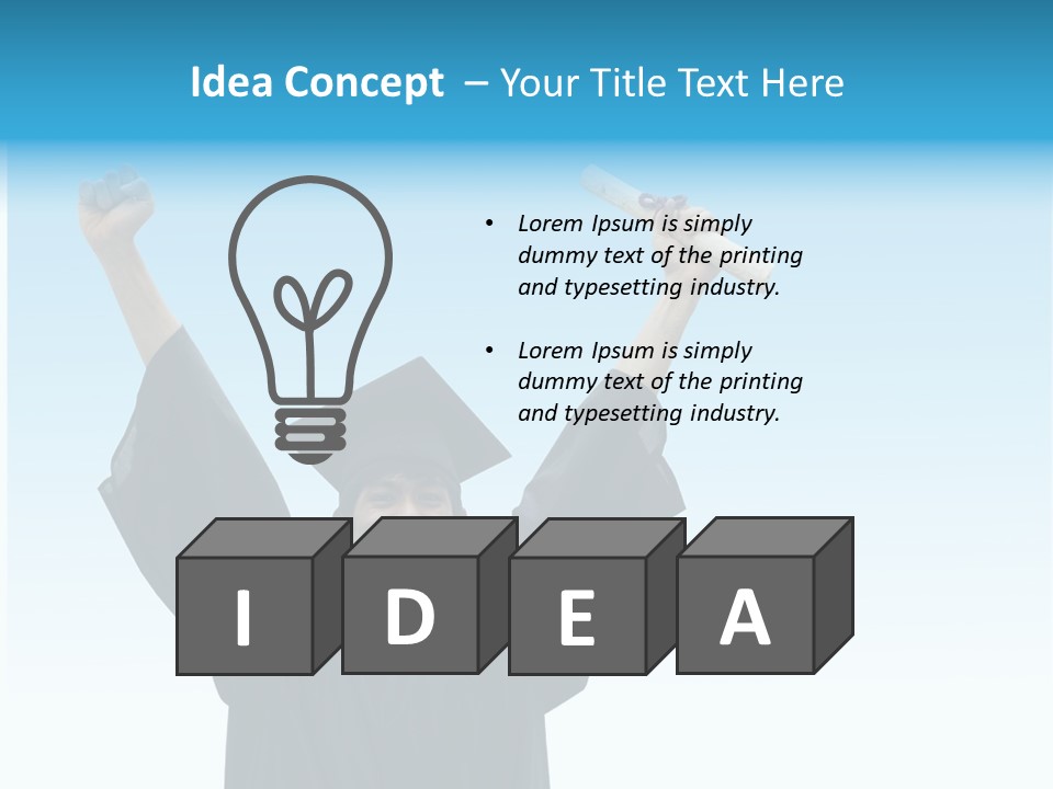 Young Board Gown PowerPoint Template