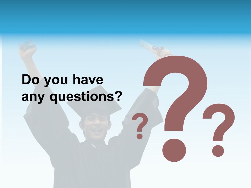 Young Board Gown PowerPoint Template
