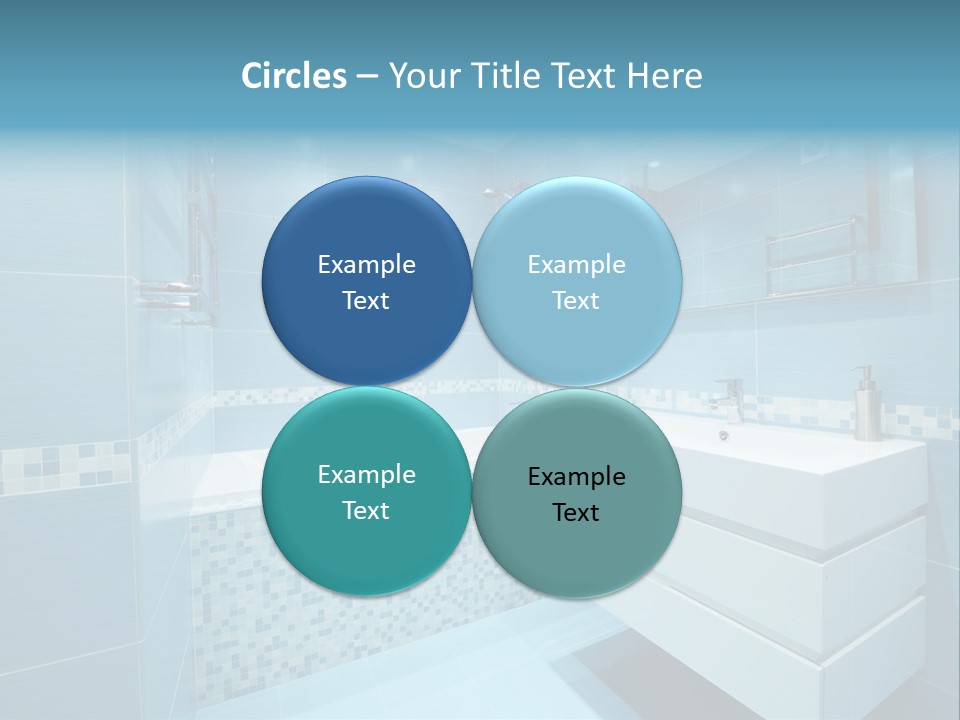 Shower Mosaic Sink PowerPoint Template