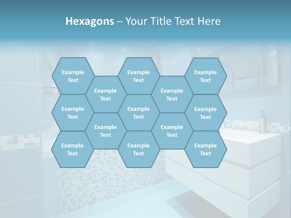 Shower Mosaic Sink PowerPoint Template