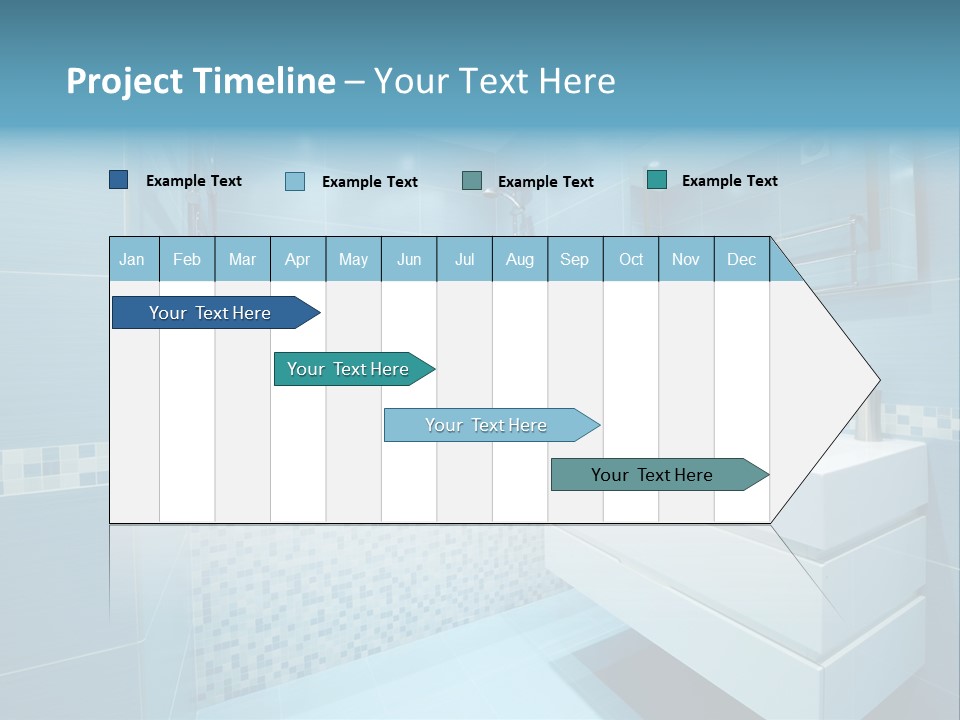 Shower Mosaic Sink PowerPoint Template