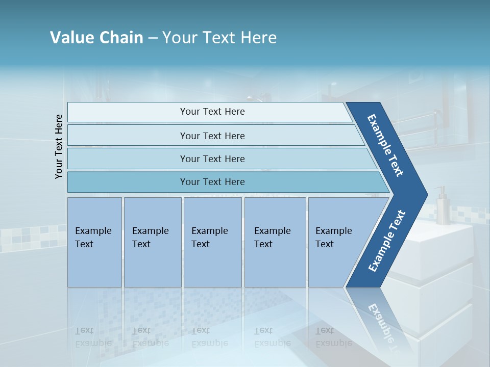 Shower Mosaic Sink PowerPoint Template
