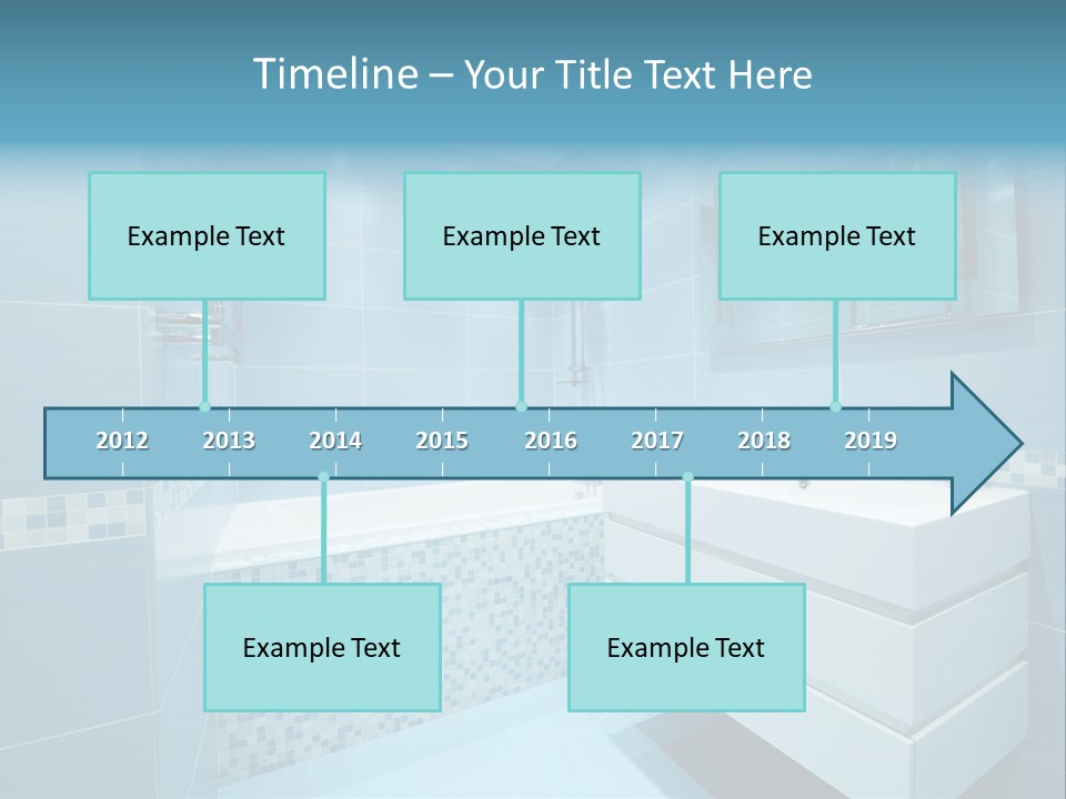 Shower Mosaic Sink PowerPoint Template