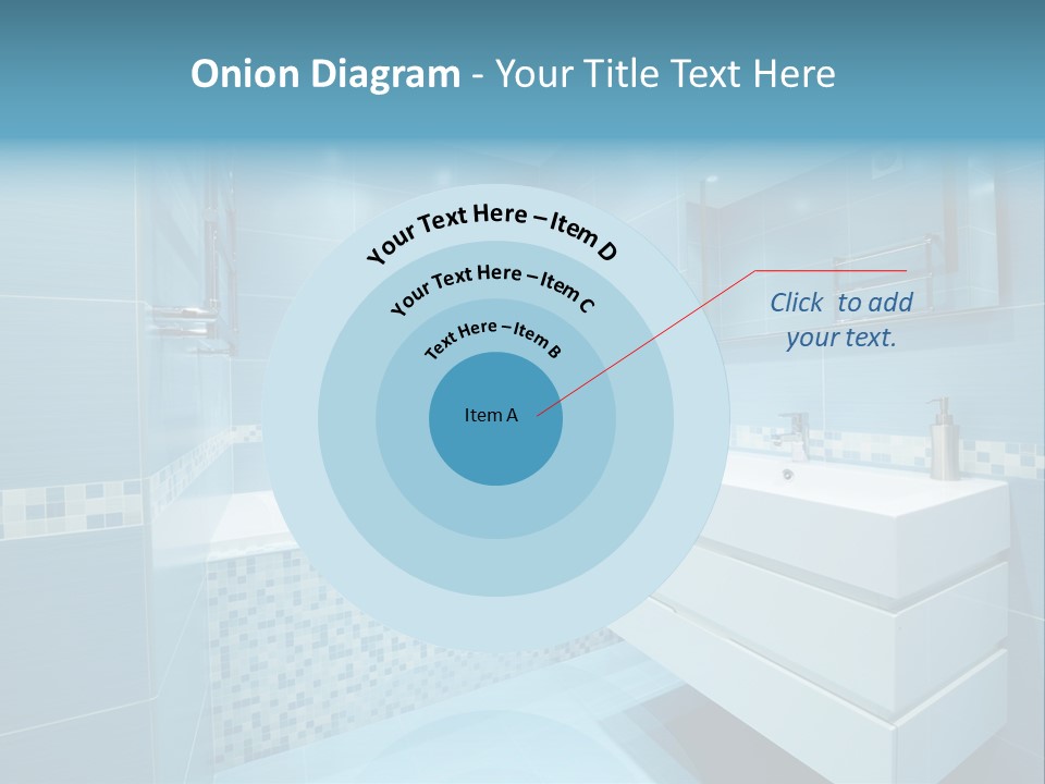 Shower Mosaic Sink PowerPoint Template