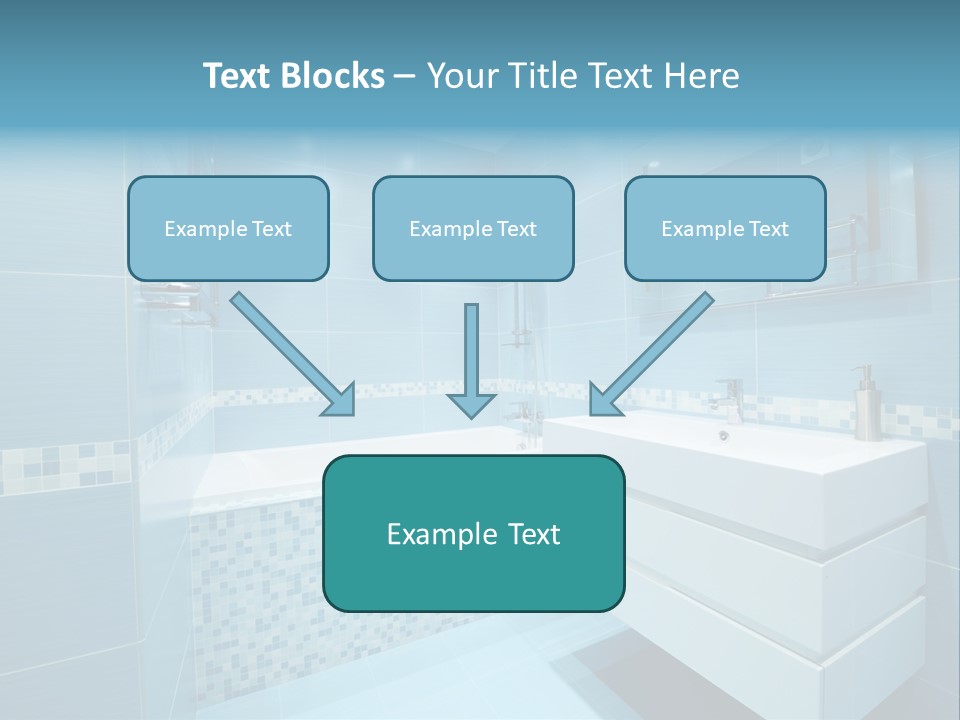 Shower Mosaic Sink PowerPoint Template
