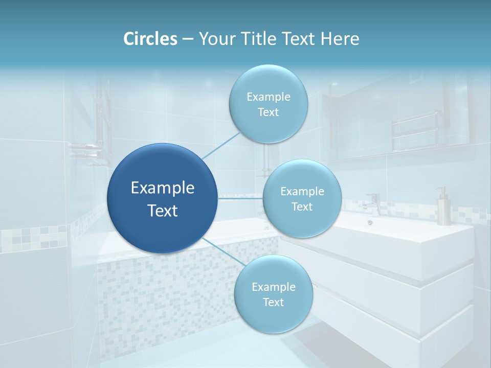 Shower Mosaic Sink PowerPoint Template