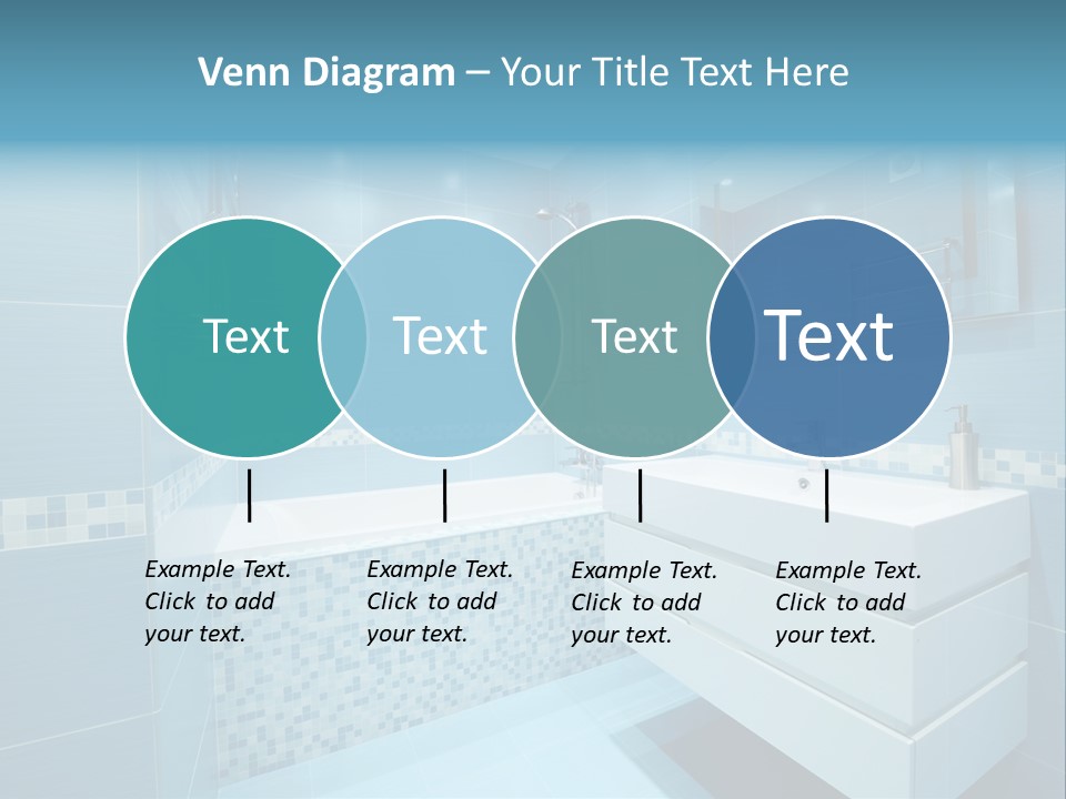 Shower Mosaic Sink PowerPoint Template