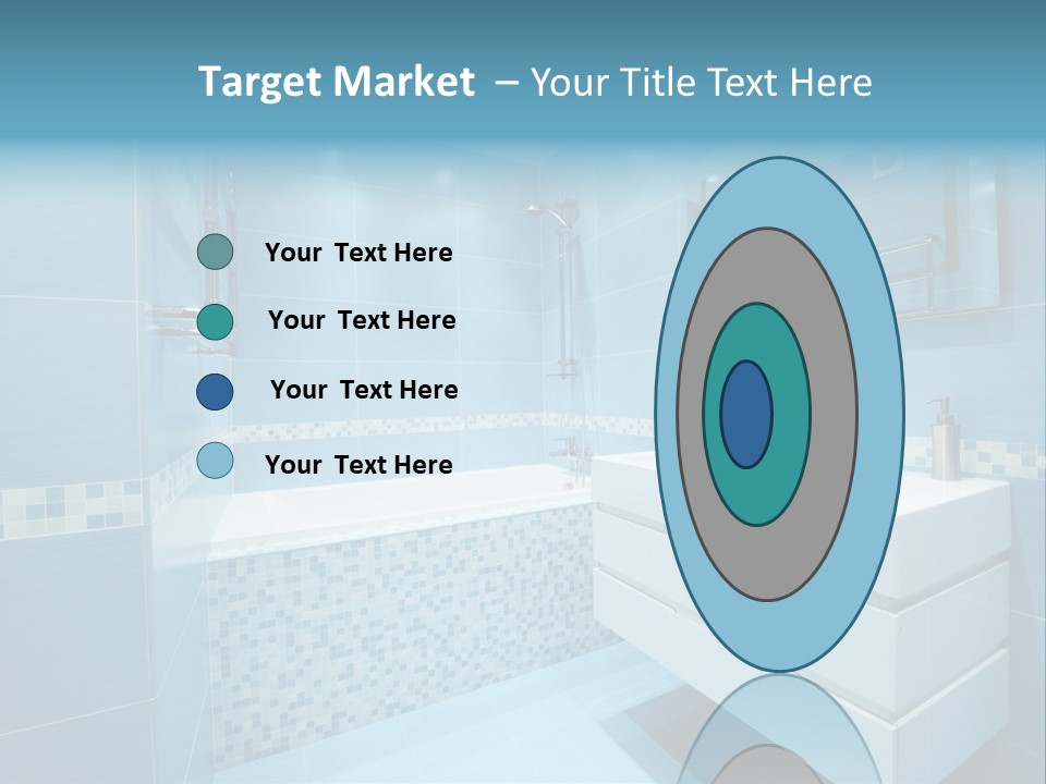 Shower Mosaic Sink PowerPoint Template