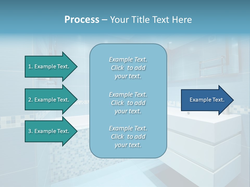 Shower Mosaic Sink PowerPoint Template