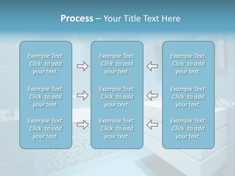 Shower Mosaic Sink PowerPoint Template