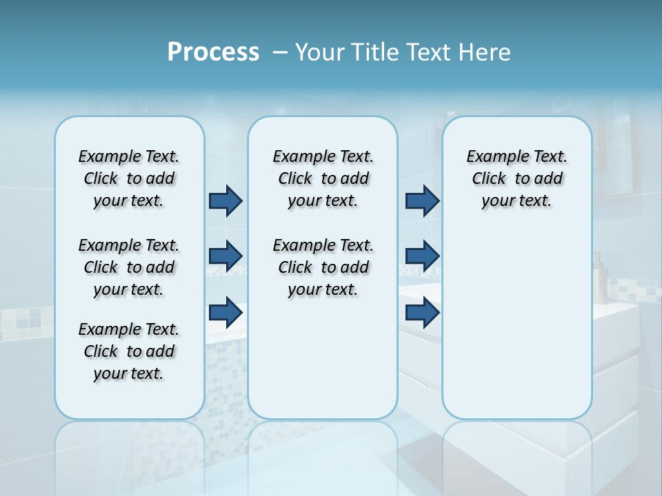 Shower Mosaic Sink PowerPoint Template