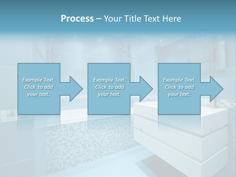 Shower Mosaic Sink PowerPoint Template